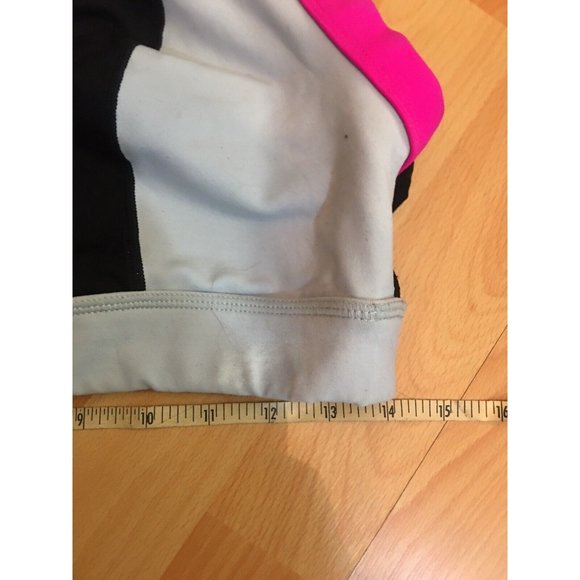 Torrid Black & Gray with Neon Pink Trim X-Cross Back Sports Bra 00 (Sz 10) - Picture 4 of 7